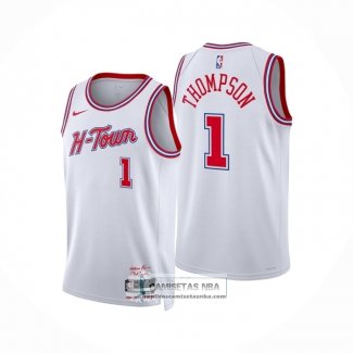 Camiseta Houston Rockets Amen Thompson NO 1 Ciudad 2025-26 Blanco