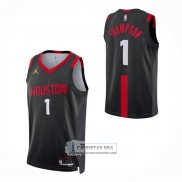 Camiseta Houston Rockets Amen Thompson NO 1 Statement 2026-27 Negro