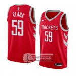 Camiseta Houston Rockets Gary Clark Icon 2018 Rojo