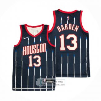 Camiseta Houston Rockets James Harden NO 13 Ciudad 2021-22 Azul