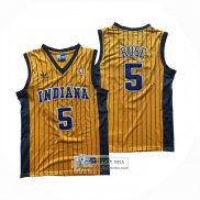 Camiseta Indiana Pacers Jalen Rose NO 5 Amarillo