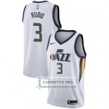 Camiseta Jazz Ricky Rubio Association 2017-18 Blanco