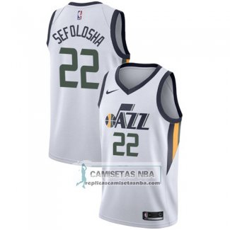 Camiseta Jazz Thabo Sefolosha Association 2017-18 Blanco