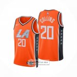 Camiseta Los Angeles Clippers James John Collins 20 Ciudad 2025-26 Naranja