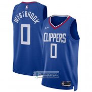 Camiseta Los Angeles Clippers Russell Westbrook NO 0 Icon 2022-23 Azul