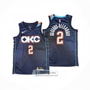 Camiseta Los Angeles Clippers Shai Gilgeous-Alexander NO 2 Ciudad 2025-26 Azul