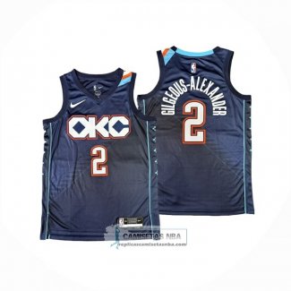 Camiseta Los Angeles Clippers Shai Gilgeous-Alexander NO 2 Ciudad 2025-26 Azul