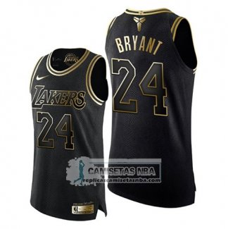 Camiseta Los Angeles Lakers Kobe Bryant Gold Black Mamba Oro Negro