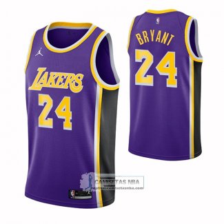 Camiseta Los Angeles Lakers Kobe Bryant NO 24 Statement 2021-22 Violeta