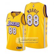 Camiseta Los Angeles Lakers Markieff Morris Ciudad 2019-20 Oro