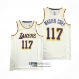 Camiseta Los Angeles Lakers x X-BOX Master Chief NO 117 Blanco