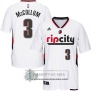 Camiseta Manga Corta Blazers McCollum Blanco