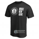 Camiseta Manga Corta Brooklyn Nets Whole New Game Negro