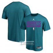 Camiseta Manga Corta Charlotte Hornets Practice Performance 2022-23 Verde