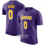 Camiseta Manga Corta Los Angeles Lakers Kyle Kuzma Statement Violeta