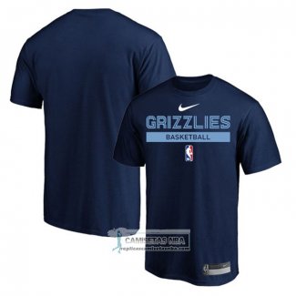 Camiseta Manga Corta Memphis Grizzlies Practice Performance 2022-23 Azul2