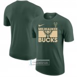 Camiseta Manga Corta Milwaukee Bucks Verde