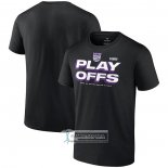 Camiseta Manga Corta Sacramento Kings 2023 NBA Playoffs Negro