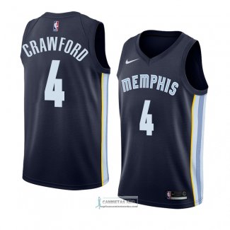 Camiseta Memphis Grizzlies Markel Crawford Icon 2018 Azul