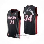 Camiseta Miami Heat Giannis Antetokounmpo NO 34 Icon Negro