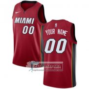 Camiseta Miami Heat Personalizada 2017-18 Rojo