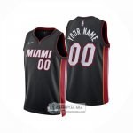 Camiseta Miami Heat Personalizada Icon 2024-25 Negro