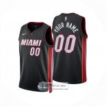 Camiseta Miami Heat Personalizada Icon 2024-25 Negro
