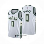 Camiseta Milwaukee Bucks Damian Lillard NO 0 Association 2024-25 Blanco