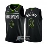 Camiseta Minnesota Timberwolves D'Angelo Russell NO 0 Statement 2022-23 Negro