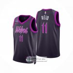 Camiseta Minnesota Timberwolves Naz Reid NO 11 Ciudad 2025-26 Negro