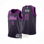 Camiseta Minnesota Timberwolves Naz Reid NO 11 Ciudad 2025-26 Negro