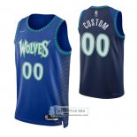 Camiseta Minnesota Timberwolves Personalizada Ciudad 2021-22 Azul