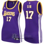 Camiseta Mujer Lakers Lin Purpura