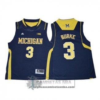 Camiseta NCAA Wake Forest Demon Deacons Trey Burke Azul Marino