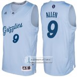 Camiseta Navidad Grizzlies Tony Allen Claro 2016 Azul