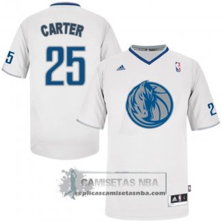 Camiseta Navidad Mavericks Carter 2013 Blanco