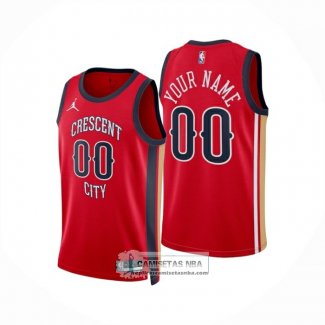 Camiseta New Orleans Pelicans Personalizada Statement 2024-25 Rojo