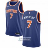 Camiseta New York Knicks Carmelo Anthony NO 7 Icon Azul