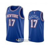 Camiseta New York Knicks Ignas Brazdeikis Statement 2020-21 Azul