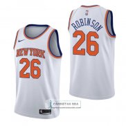 Camiseta New York Knicks Mitchell Robinson Association Blanco