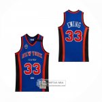 Camiseta New York Knicks Patrick Ewing NO 33 Mitchell & Ness 1998-99 Azul