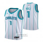 Camiseta Nino Charlotte Hornets LaMelo Ball NO 1 Association 2022-23 Blanco