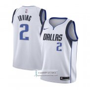 Camiseta Nino Dallas Mavericks Kyrie Irving NO 2 Association Blanco