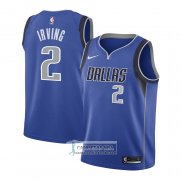 Camiseta Nino Dallas Mavericks Kyrie Irving NO 2 Icon 2022-23 Azul