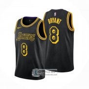 Camiseta Nino Los Angeles Lakers Kobe Bryant NO 8 Negro