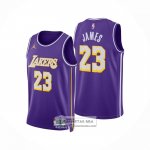 Camiseta Nino Los Angeles Lakers LeBron James NO 23 Statement 2025-26 Violeta