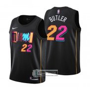 Camiseta Nino Miami Heat Jimmy Butler NO 22 2021-22 Ciudad Negro