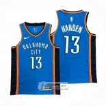 Camiseta Oklahoma City Thunder James Harden NO 13 Icon Azul