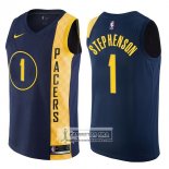 Camiseta Pacers Lance Stephenson Ciudad 2017-18 Azul