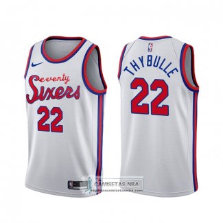 Camiseta Philadelphia 76ers Matisse Thybulle Classic 2019-20 Blanco